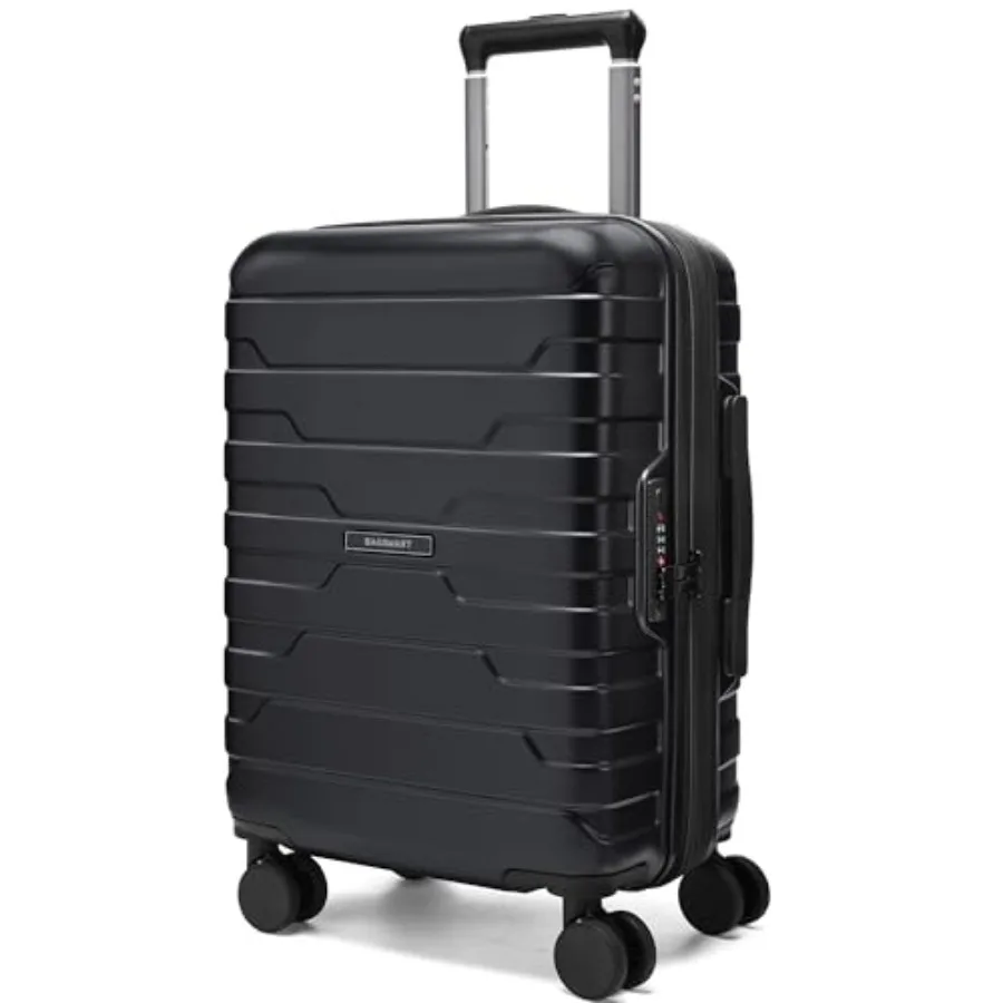 

BAGSMART Carry On Luggage 22x14x9 Airline Approved with Spinner Wheels Lightweight 20 Inch Luggage with TSA Lock Expandable Har