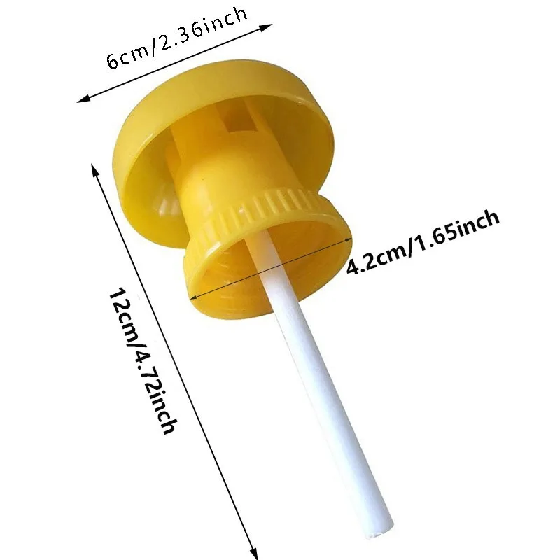 1-3pcs Fruit Fly Trap Killer Plastic Yellow Drosophila Trap Fly Catcher Pest Insect Control For Home Farm Orchard
