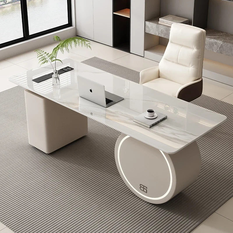 

Qimink Room Desks Pliante Computer Boss Table L Shaped Designer Slate Smooth Organiser Commercial Beistelltisch Furniture