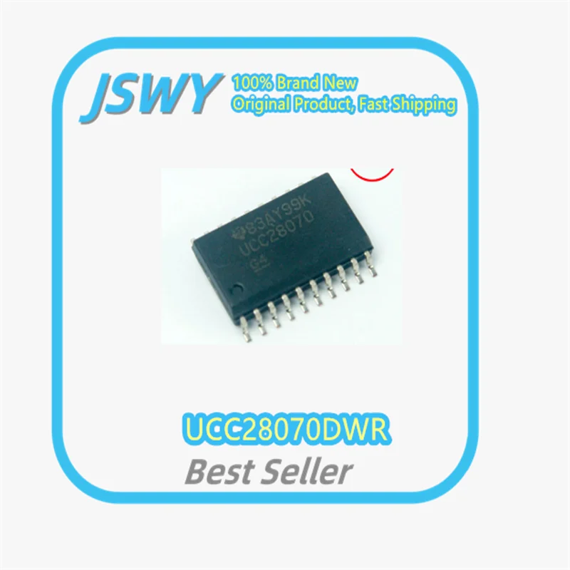 (5/50 Pieces) UCC28070DWR Power Factor Correction Chip, Silkscreened UCC28070, SOIC20 Package, Brand New and Original.