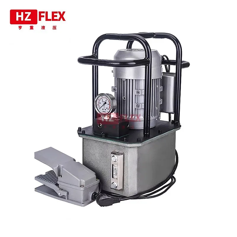 MEN-208E low noise 0.75kw Foot-operated ultra-high pressure electric pump Automatic return electric oil hydraulic pump station