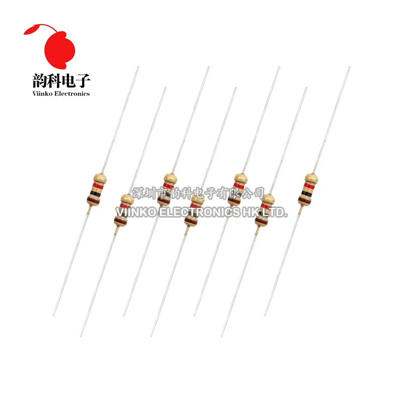 1000pcs 1/4W Carbon Film Resistor 5% 1R ~ 10M 0R 10R 100R 220R 330R 1K 2.2K 3.3K 4.7K 10K 22K 47K 100K 1M 0 10 100 220 330 ohm