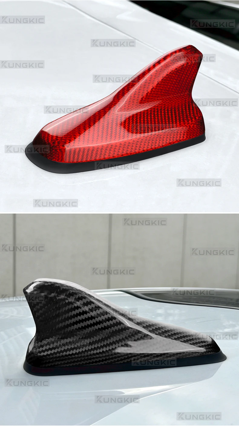 Echte Trockene Carbonfaser-Aufkleber für For Cupra Formentor/Seat Leon/Cupra Leon 2020 2021 2022 2023 2024 2025 2026 Cupra born 2021-2026 For Cupra tavascan/Cupra Terramar 2024-2026 Auto Haifischflossen-Antenne – Detail 5