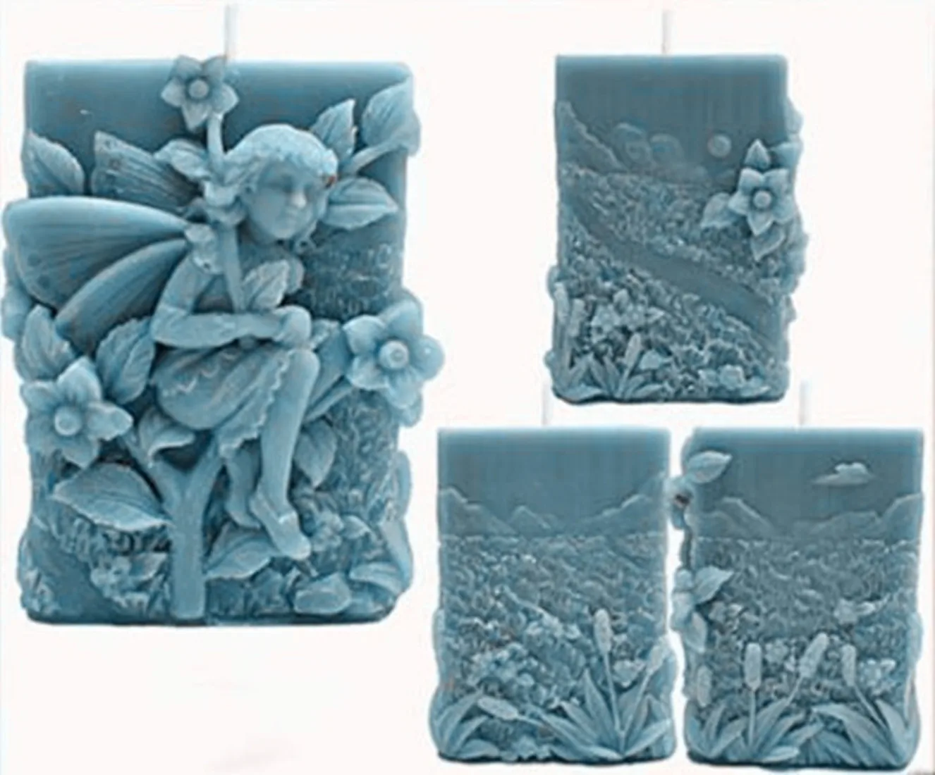 1pcs 3D Lovely Fairy (ZX232) Silicone Handmade Candle Mold Crafts DIY Mould