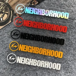 Lightning NEIGHBORHOOD Reflective Car Stickers Decor Window Body Front Rear Windshield Bumper Trunk Motorcycle Locomotive Decals