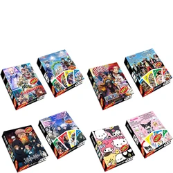 UNO Demon Slayer One Piece Jujutsu Kaisen Card Game Family Fun Entertainment Board Game Poker Children's Toy Poker Cards