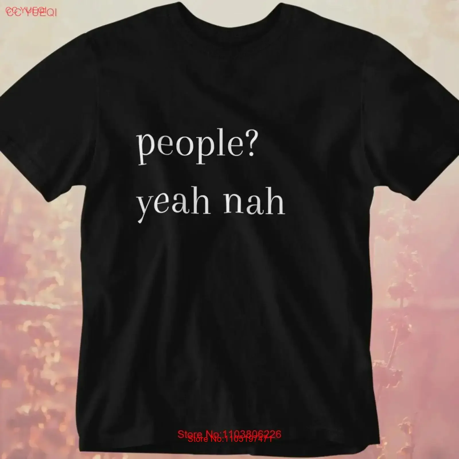 Забавная футболка People Yeah Nah Fun Cool Socially Awkward Gag Интроверт Юмор винтажная стираная повседневная дышащая футболка