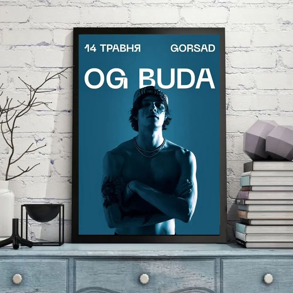 Og Buda Poster Self-adhesive Art Poster Retro Kraft Paper Sticker DIY Room Bar Cafe Vintage Decorative Painting