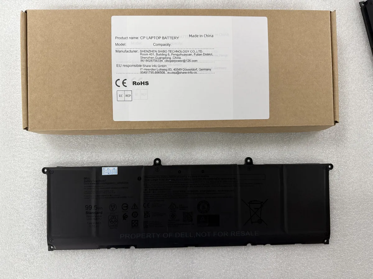 

2M0C5 Аккумулятор для ноутбука 11,55 В 8399 мАч 99,5 Втч JXM4G KV690 F5HR2 9FTVV WPYCV для ноутбука 5680