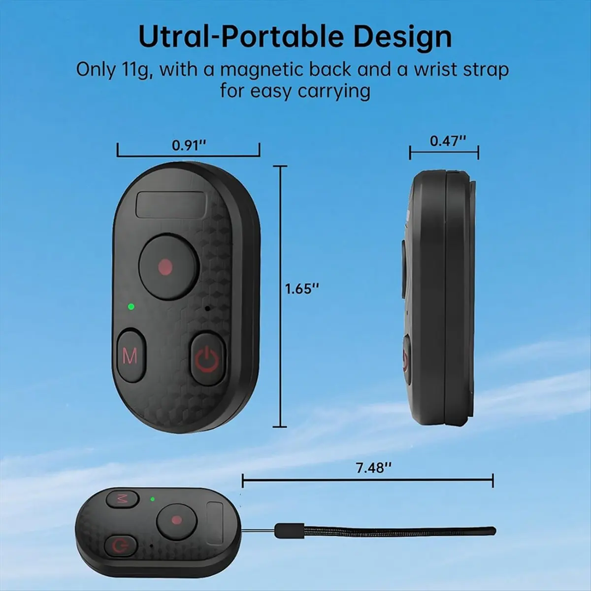 

Bluetooth Camera Remote Control 65ft Range Camera Shutter Remote for 12-16 Pro Max, for 8-12, Android [To&On-e]