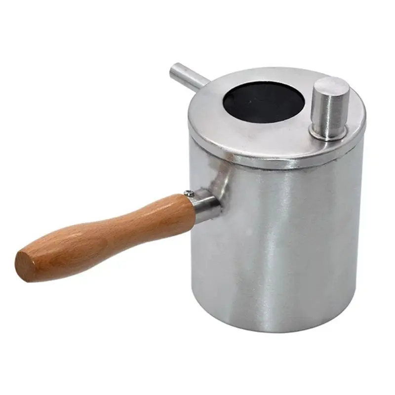 A01F-Beeswax Melting Pot Wax Melter Pot Stainless Steel Candle Tool Wax Boiling Pot Beekeeping Tool