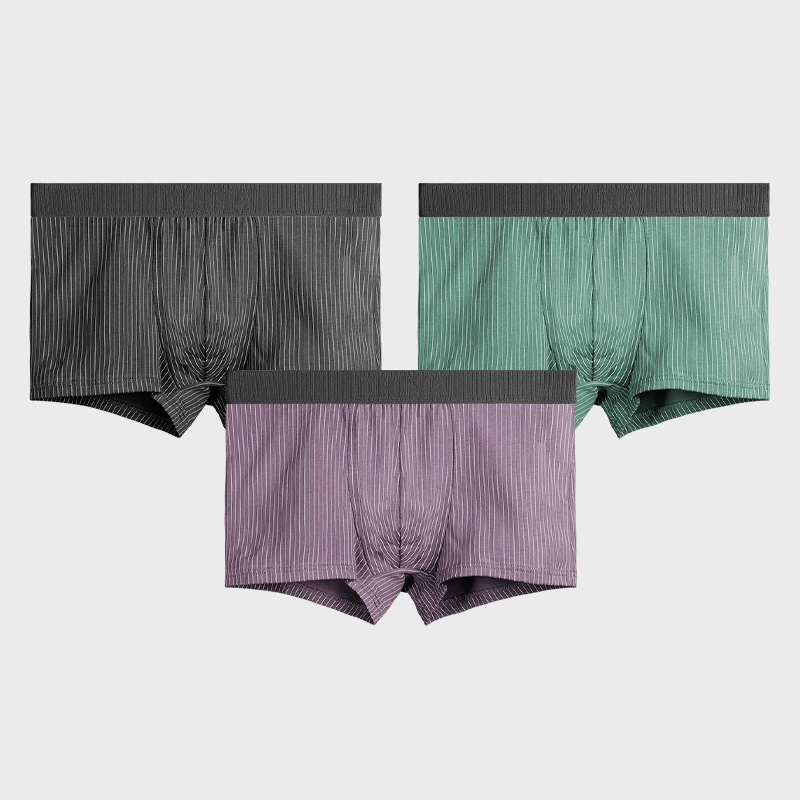 1pc Herren antibakterielle Unterwäsche Herbst und Winter Boxershorts Kopf Jungen Boxershorts mittlere Taille große Herrenunterhosen