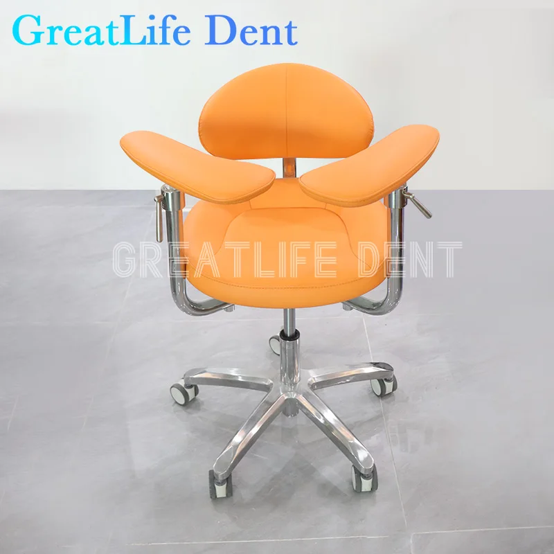 GreatLife Dent Dental Doctor PU Leather Armrest Luxury Colorful Height Adjustable Laboratory Equipment Instrument Dentist chair