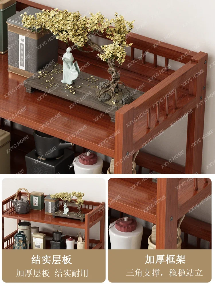 Tea rack rack New Chinese small Bogu  Tea cabinet Tornament Display cabinet Tea cup storage