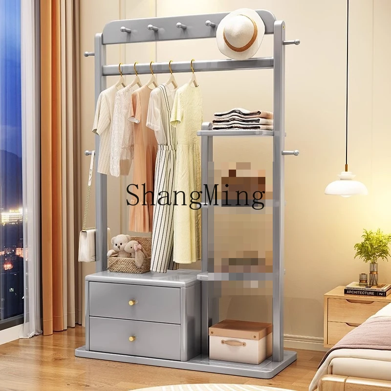 

SM New Solid Wood Hotel Home Bedroom View Multifunctional Integration Modern Simple Large Hanger