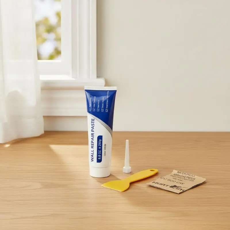 250g Wall Repair Paste Drywall Filler White Mending Cream For Wall Crack Graffiti Peeling Paint Home Renovation Maintenance