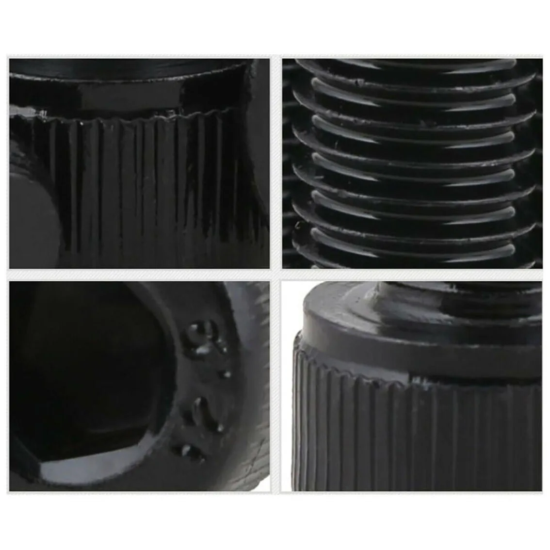 M5-M12 Black Left Threaded Hex Hexagon Socket Cap Screws Reverse Left Tooth Thread Allen Bolts Grade 12.9 Carbon Steel