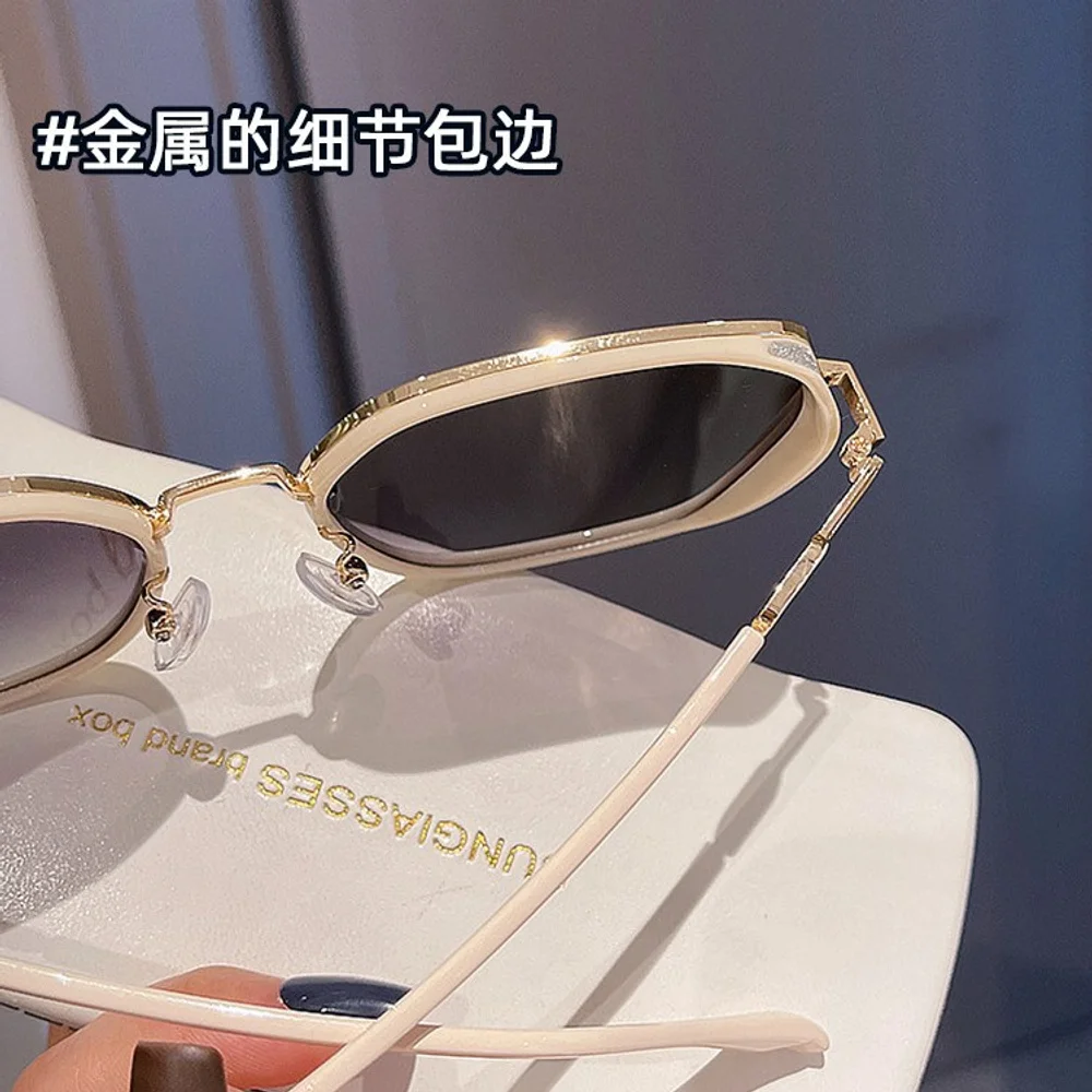 2025 نظارات شمسية UV جديدة عصرية للقيادة نظارات السفر نظارات مستقطبة ممتازة وجه مستدير مضلع