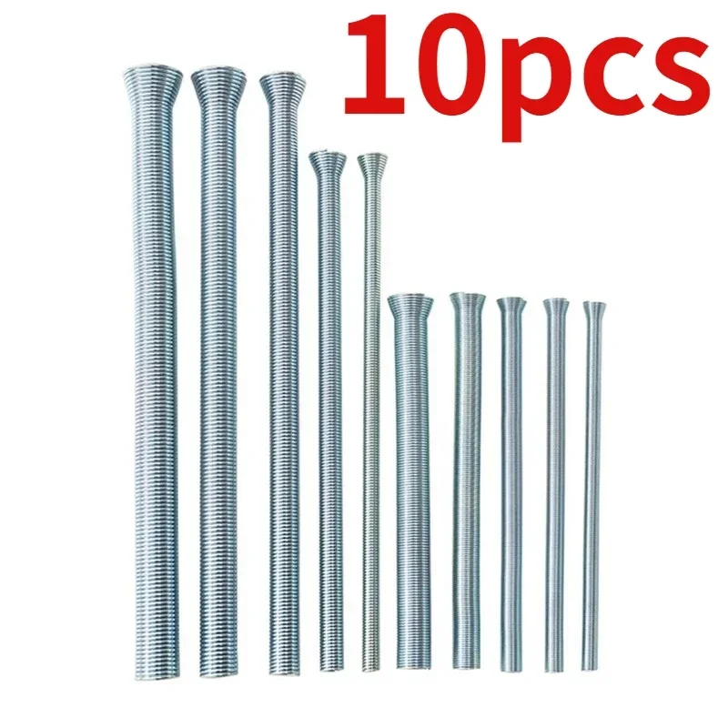 10pcs Air Conditioning Aluminum Copper Pipe Spring Pipe Bender Manual Bending Refrigeration Repair Tool 6mm/8mm/10mm/12mm/16mm