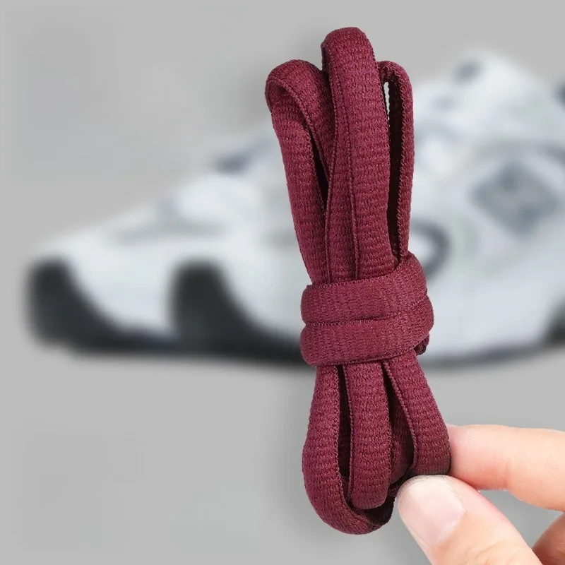 Flache, halbkreisförmige Schnürsenkel für alle Schuharten, runde Schnürsenkel für Herren und Damen, Sportschnürsenkel, Schnürsenkel für Sneaker, Freizeitschuhe, Schuhzubehör. – Detail 2