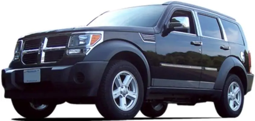 Chrome Door Handle Cover and Mirror Cover Set For 08-12 Jeep Liberty / 2007-2012 Dodge Nitro