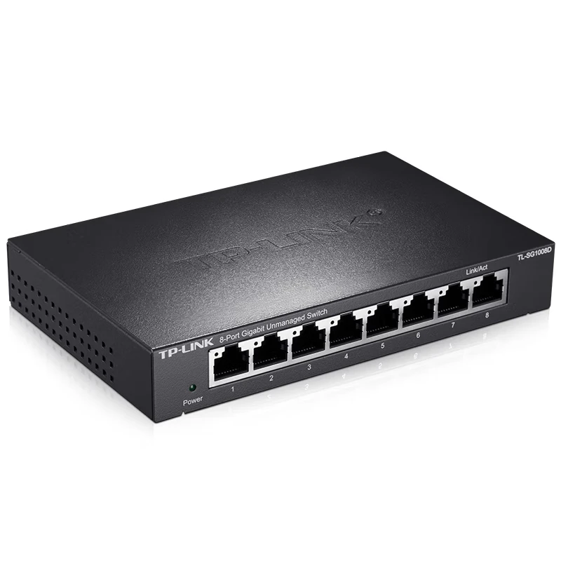 Imagem -02 - Tp-link-divisor de Cabo Ethernet Switch Gigabit de Portas Monitor Corporativo Shunt Metal Tl-sg1008d 1000 Mbps