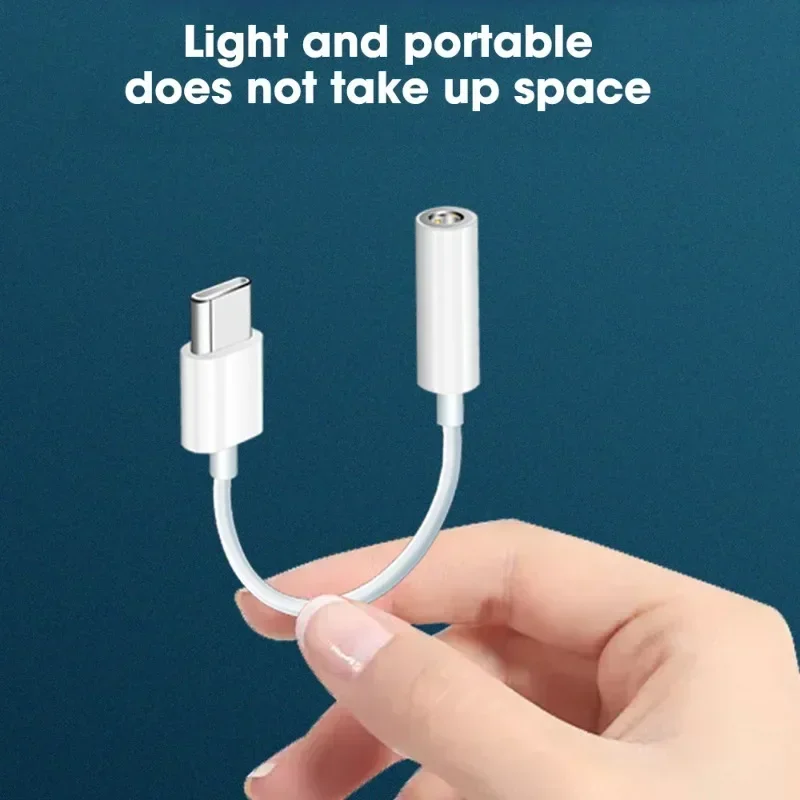 Headphones Adapter Cable For iPhone 15 Pro Max Plus For Samsung Xiaomi Type C to 3.5mm Female Audio Converter Phone Accessories