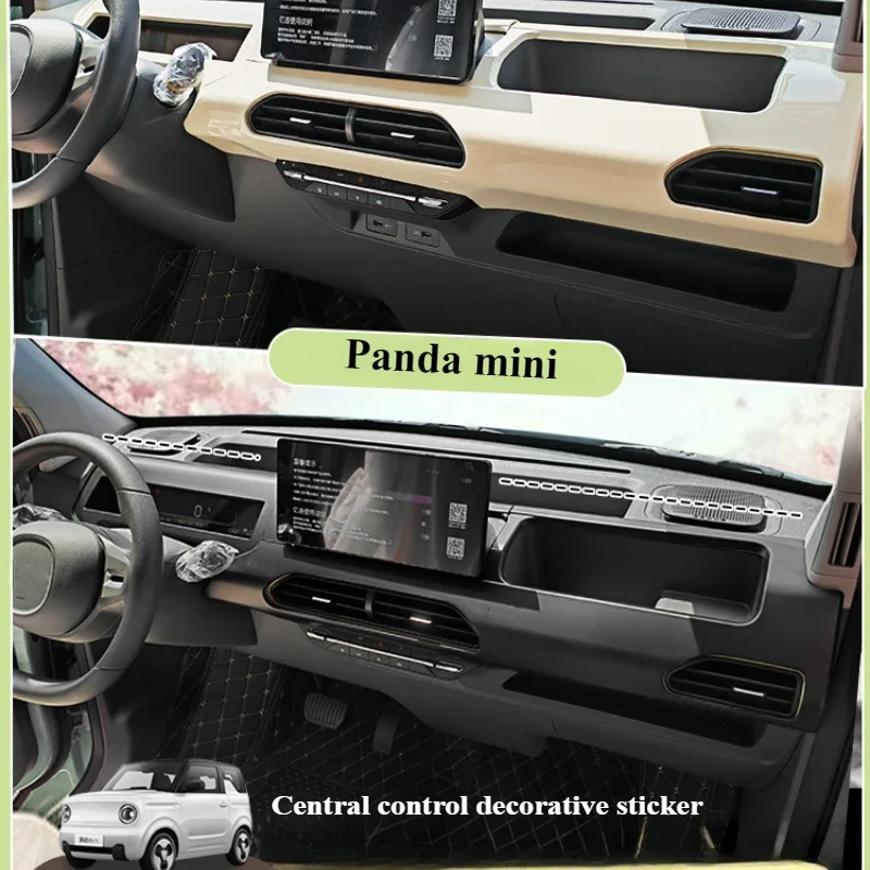 Special for Panda mini car center control panel to change decorative paste outlet dashboard interior decoration paste