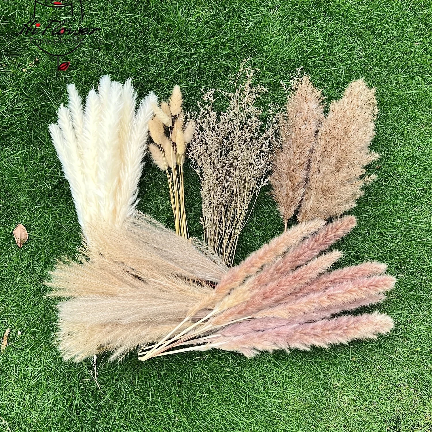 

Dried Flowers Natural Pampas Grass Bouquet Wedding Decoration Fluffy Synthetic Flowers Phragmite Home Room Decor DIY Photo Props