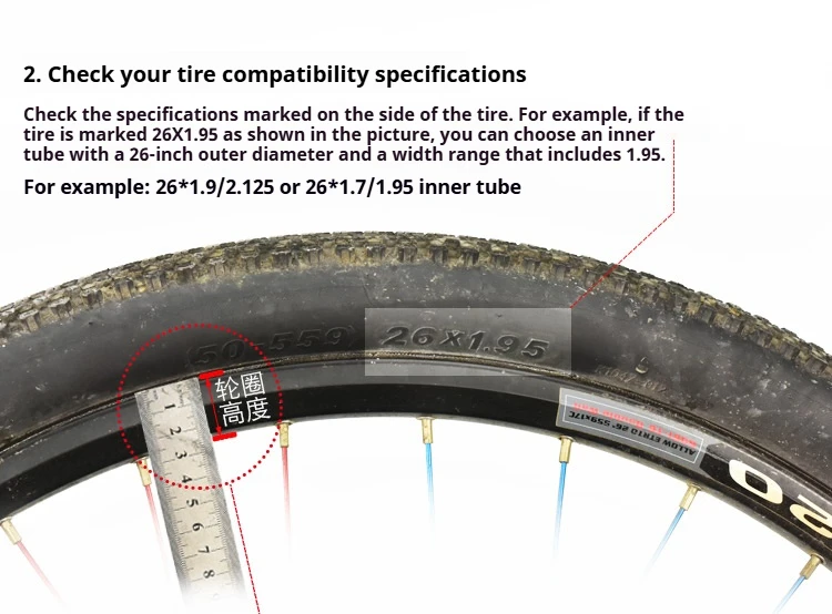 KENDA 20X1.25/1.5/1.75/2.125/1-8/3-8 Zoll Fahrradschlauch AV/FV 32/36/48mm für Faltfahrzeuge 451C Kinderfahrrad – Detail 8