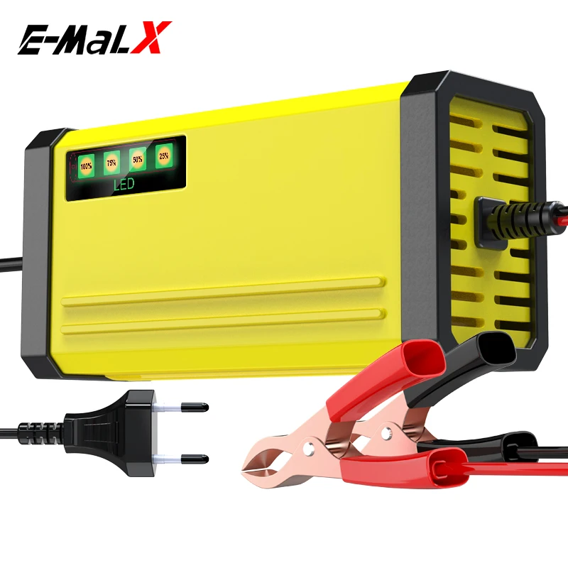 

Smart Car Charger 12V2A LED Display Fast Charge Adapter DC13.8V 2A For Dry Wet AGM GEL Lead Acid Battery Charge