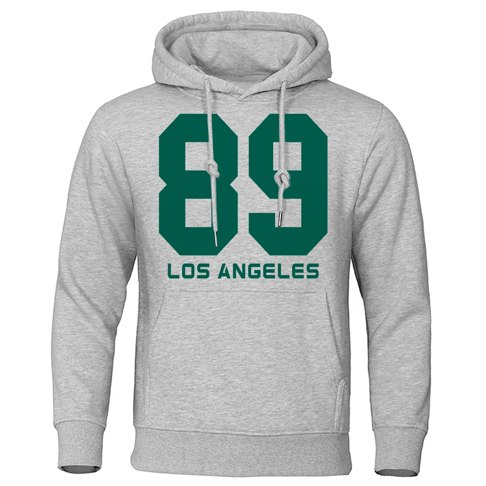 

Hip Hop Street 89 Los Angeles Printed Hoodie Men's Cotton 2025 Spring New High Quality Street Wear Wool Soft Couple Hoodie