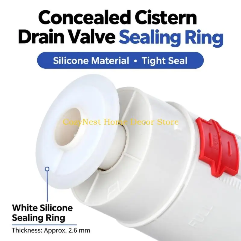 92MF ABS Concealed-Cistern Discharge Assembly with Two Vertical Actuator Stems and Silicone Seal for In-Wall Toilet Cistern