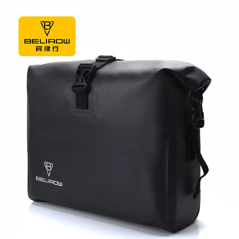 Highway bike large capacity fully waterproof handlebar bag folding storage bag mountain bike long-distance cycling front hanging