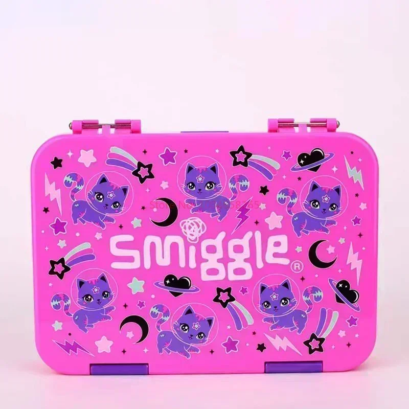 Genuine Australian Smiggle Pink Space Cat Large Capacity Backpack Wallet Lunch Bag Water Bottle Stationery Student Gift