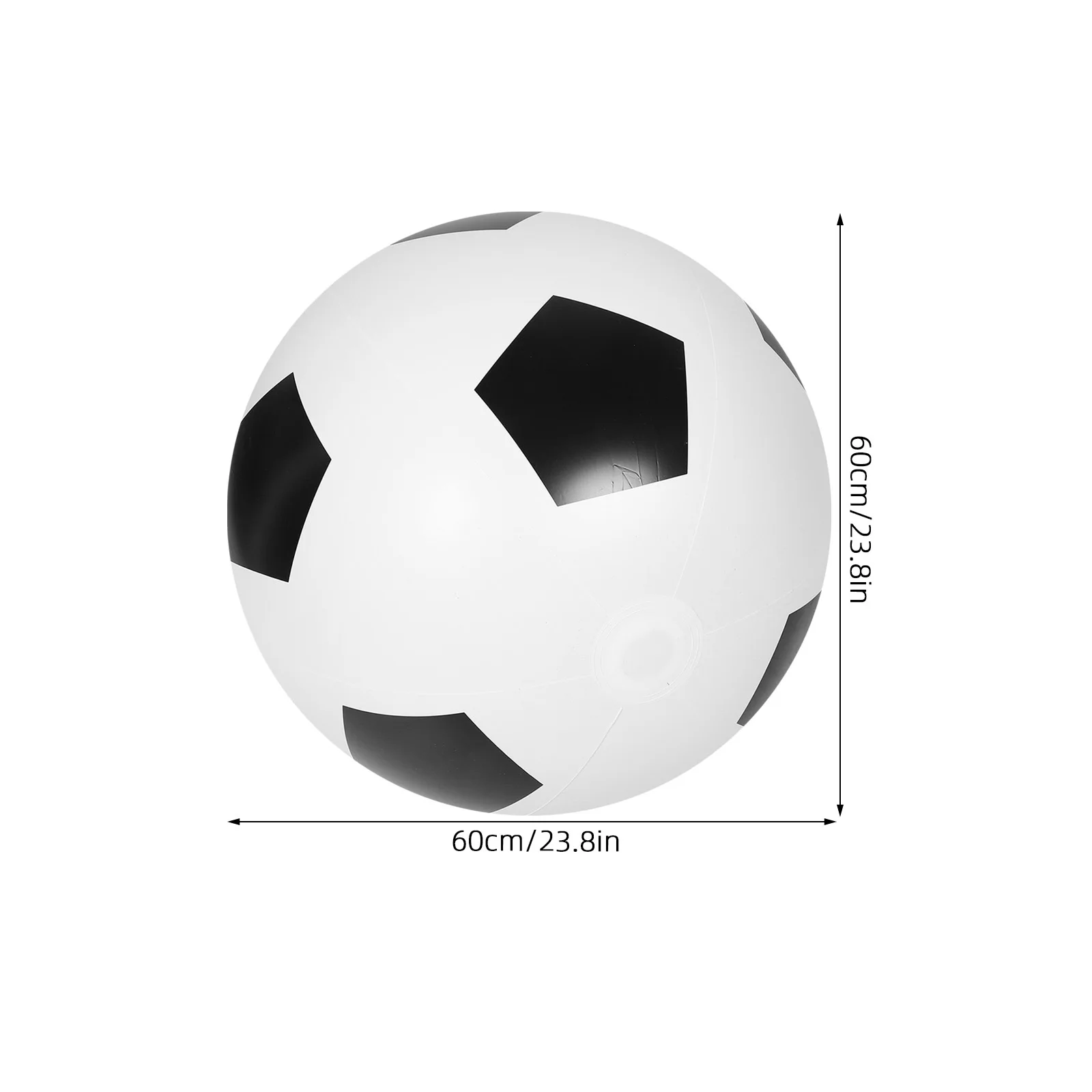 Ballon de Football gonflable géant 60cm PVC, grande piscine de plage en plein air, jeu familial pour tout-petits