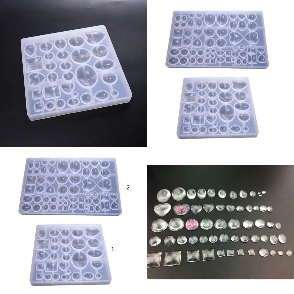 

J78F Handmade UV Epoxy Pendant Mold DIY Craft Resin Silicone Molds for Jewelry Making