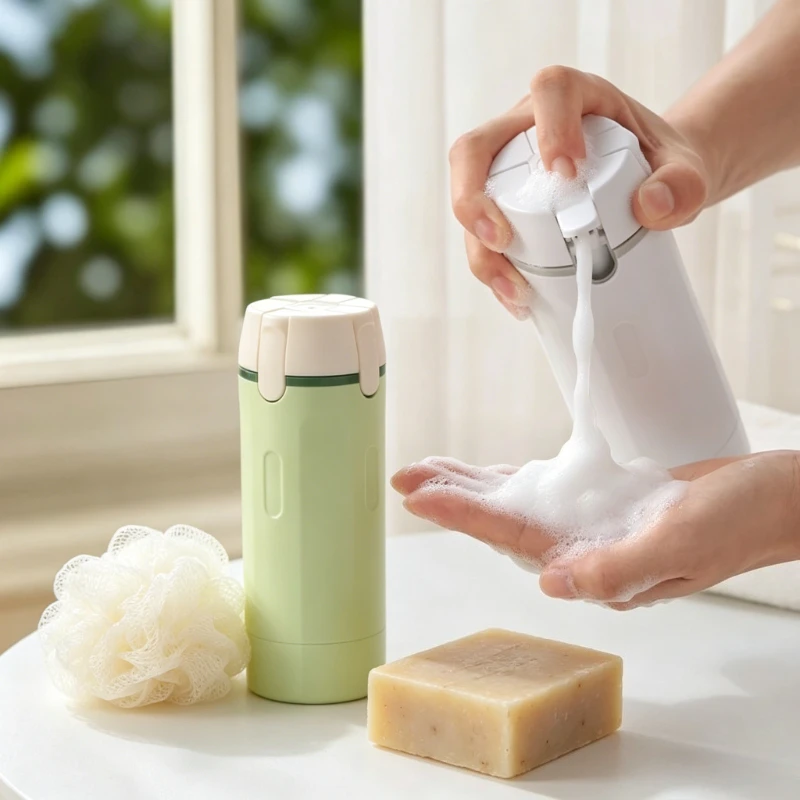 4-in-1-Reise-Nachfüllflaschen-Set, tragbarer, auslaufsicherer Flüssigkeitsspender, Mehrfachbehälter für Kosmetik, Körperpflege, Reisezubehör