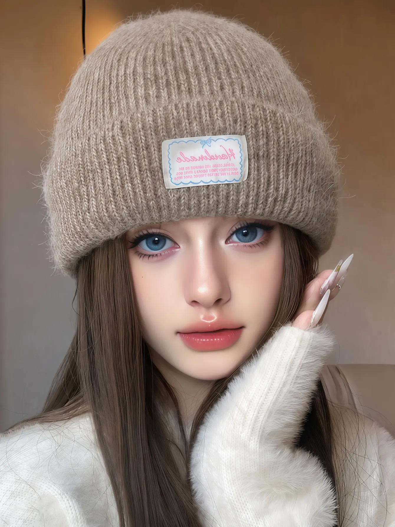 1PC  2026 New Winter Autumn Warm Knitted Hat Ear Guard Overhanging Wool Hat Versatile Hat for Children Cross-border New Style