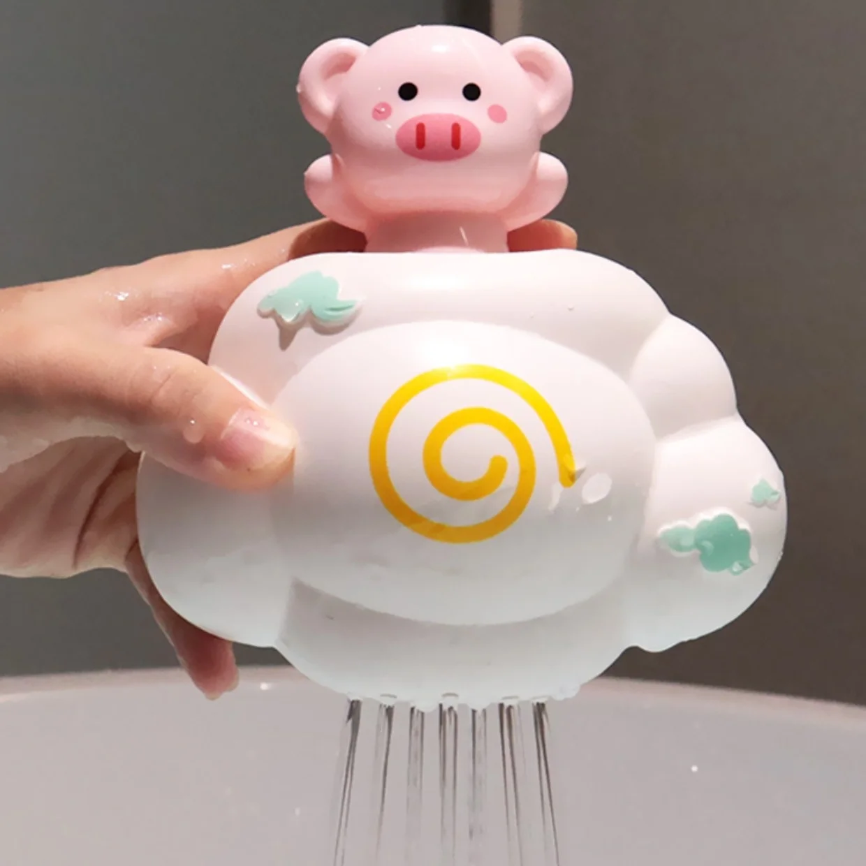 Baby Bath Toy, Bathing Cute Swimming Water Spraying Clouds Shower Bath Toy For Kids Water Playing Toy