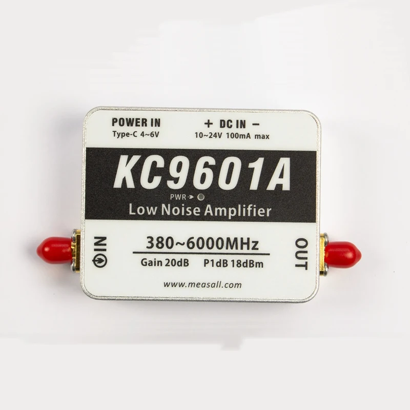 

Модуль малошумящего усилителя 6 ГГц 20 дБ, усилитель 5.8 ГГц, малошумящий усилитель 2.4 KC9601A LNA