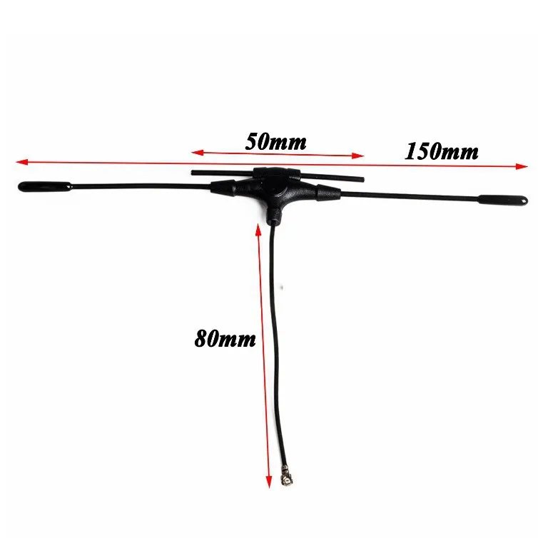 ELRS 915MHz/2.4GHz dual-band T-type receiver antenna IPEX1 protocol interface for 10pcs FPV traverser