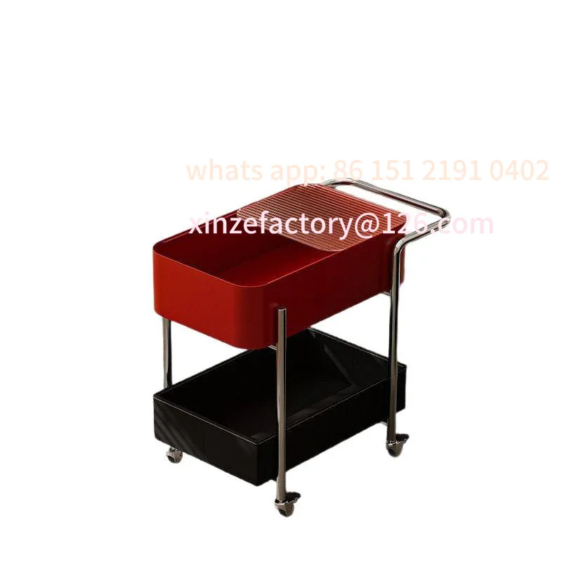 عربة معيشة قابلة للتخصيص، متعددة الطبقات، تخزين منزلي من الدوبامين، وجبات خفيفة جانبية للأريكة قابلة للإزالة في القرون الوسطى مع رف عجلات #5