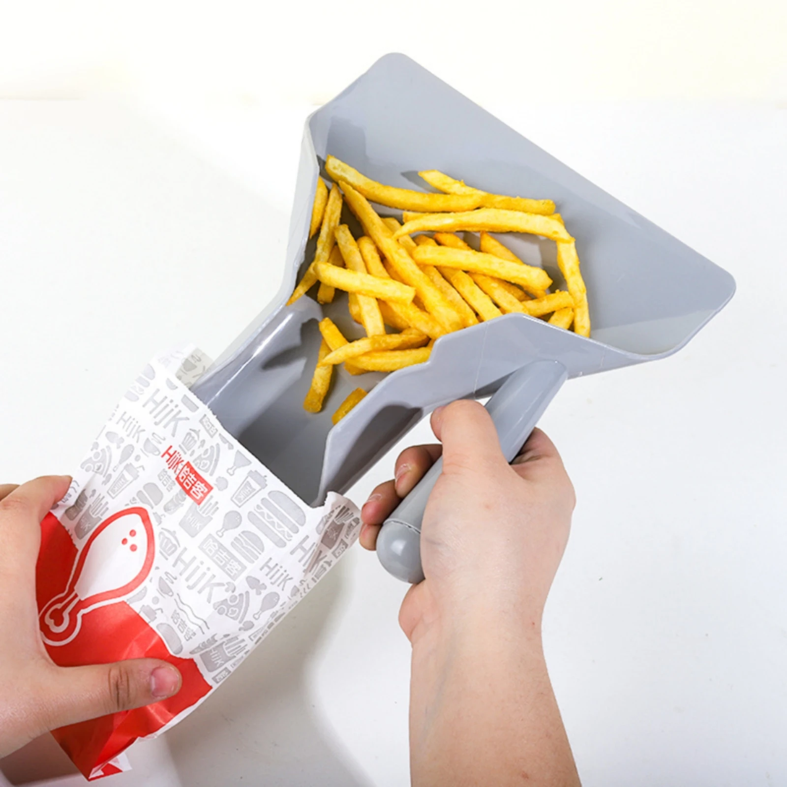 Popcorn and French Fry Scoop Plastic French Fry Scoop Scooper Food-Grade Utensil Multipurpose for Concession Stand Workers