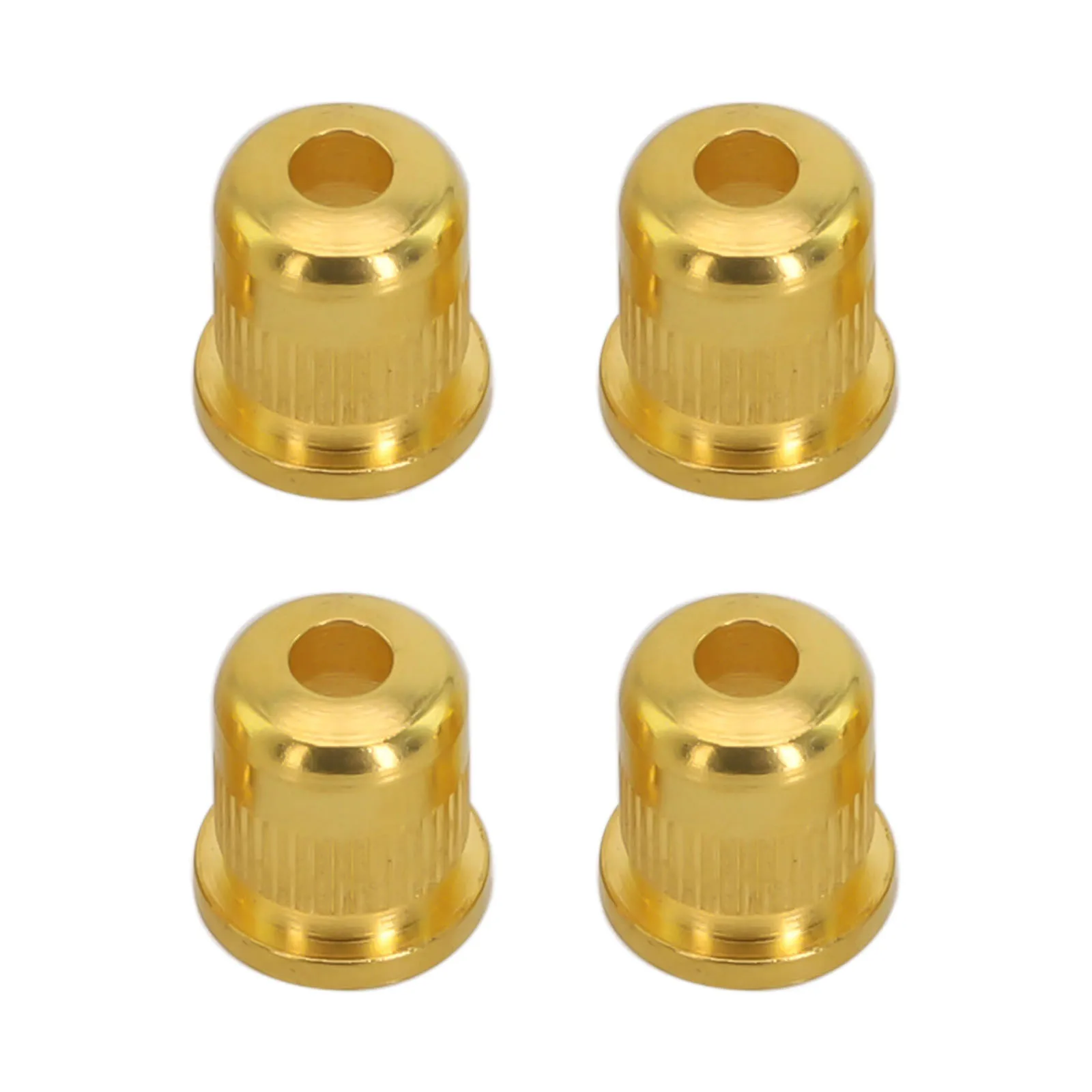 Electric Bass String Ferrules 4 Pack Zinc Alloy Material for String Mounting and Wire Protection on Bass Instrument Bodies