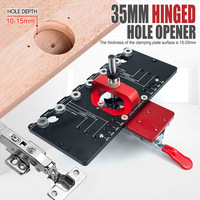 Aluminum Alloy Handle Punch Hinge Clamp Cabinet Door Panel Hinge Punch locator Hinge Drilling Tool Woodworking Tool  044