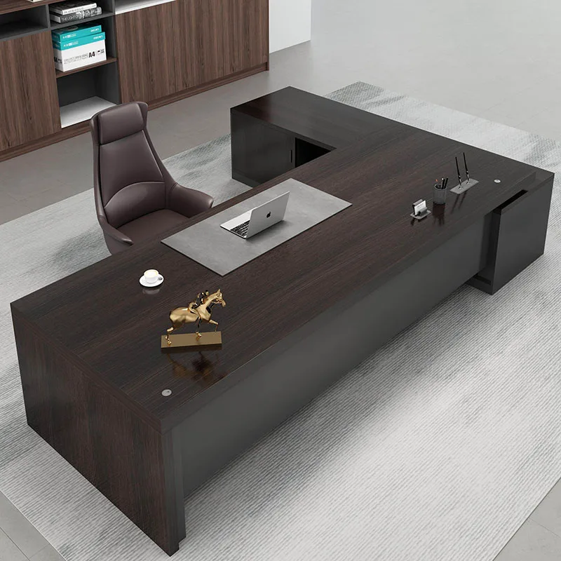 Escritorio de oficina de diseño estético, recepción ejecutiva, decoración moderna para escritorio de oficina, muebles europeos Scrivania de moda