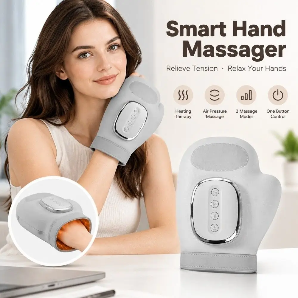 Lightweight Hand Massager Heat Therapy Air Compression Massager Hand Beauty Machine Portable Hand Care Massager Home Office
