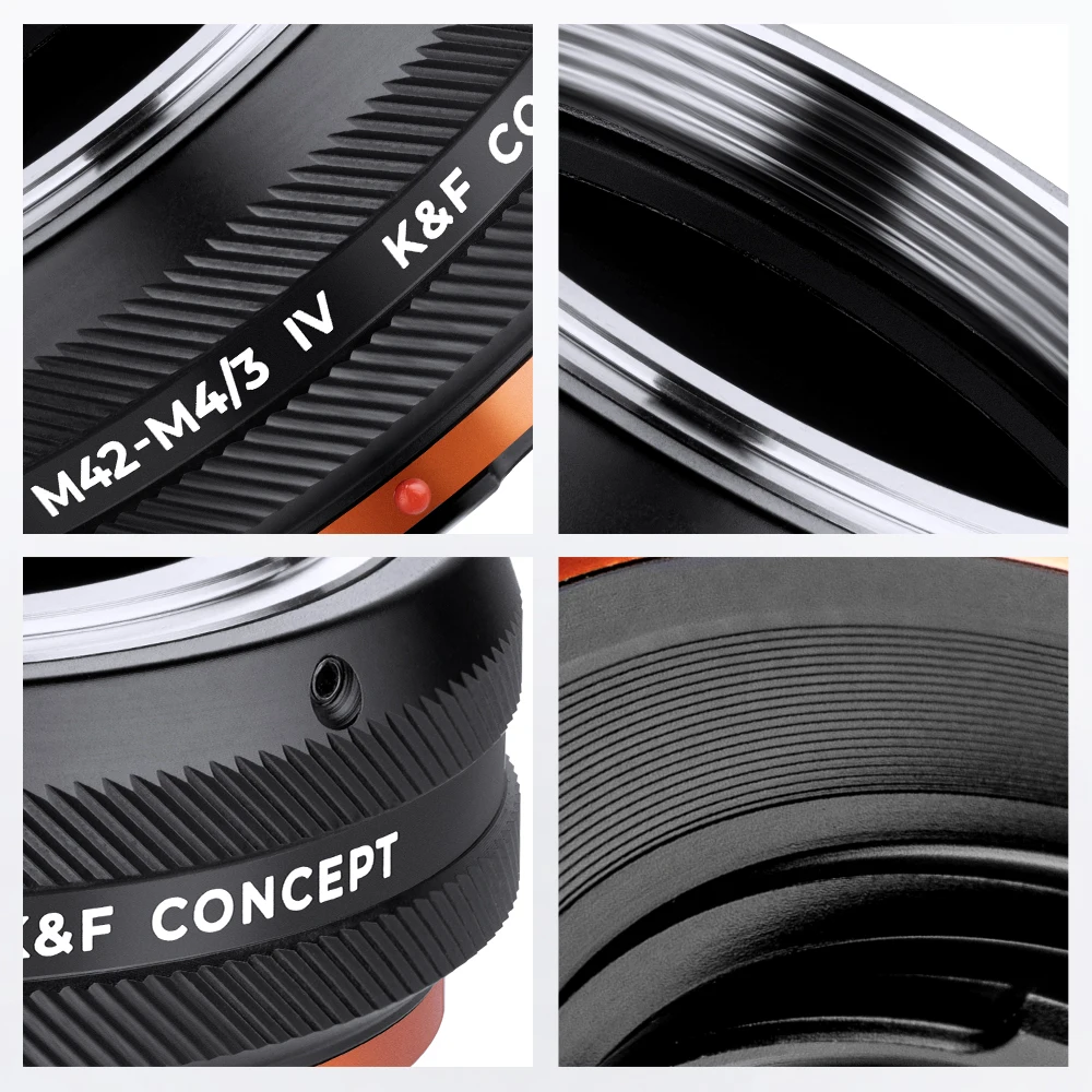 K&F Concept M42 to M4/3 IV Pro Lens Adapter for M42 Screw Mount Lens to Micro 4/3 MFT G3 G7 GH2 OM-D BMPCC