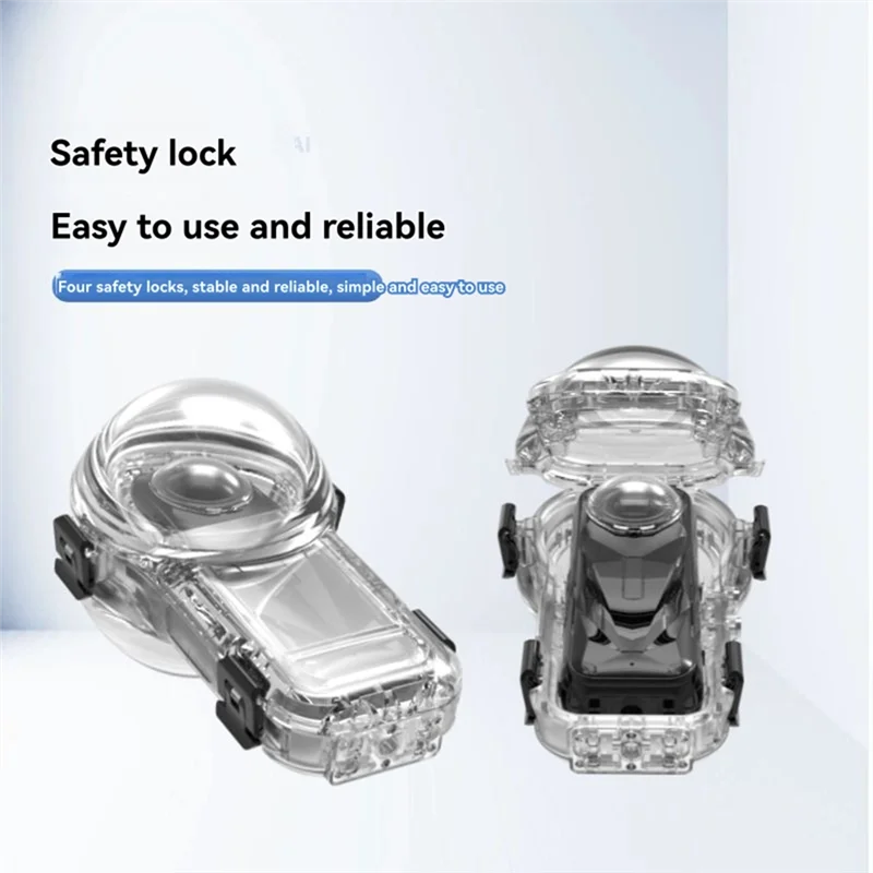Invisible Dive Case For Insta360 X5,60M Waterproof Case Underwater Diving Housing Shell For Quick Release Mount-[A51I]